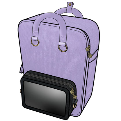 Ita Bag Backpack Purple + Front Pocket [PRE ORDER]