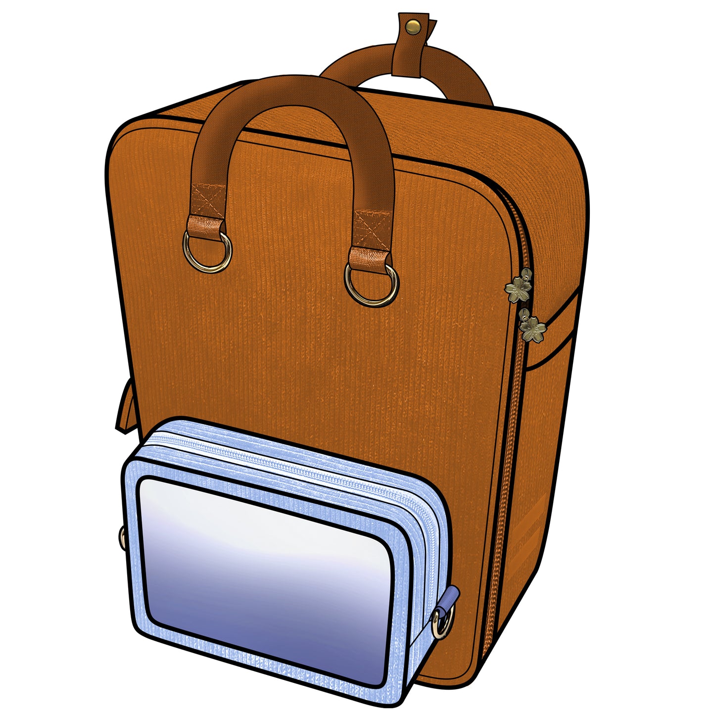 Ita Bag Backpack Mustard + Front Pocket [PRE ORDER]