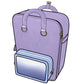 Ita Bag Backpack Purple + Front Pocket [PRE ORDER]