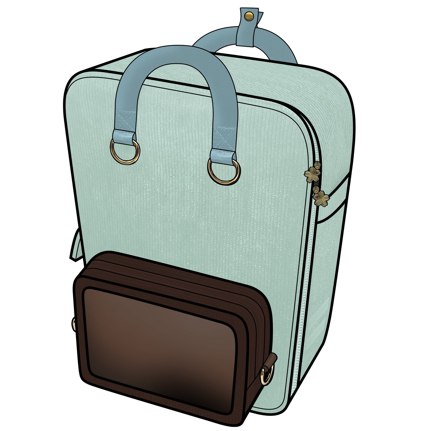 Ita Bag Backpack Mint + Front Pocket [PRE ORDER]