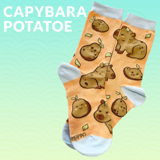 Capybara Potatoe - Art Socks