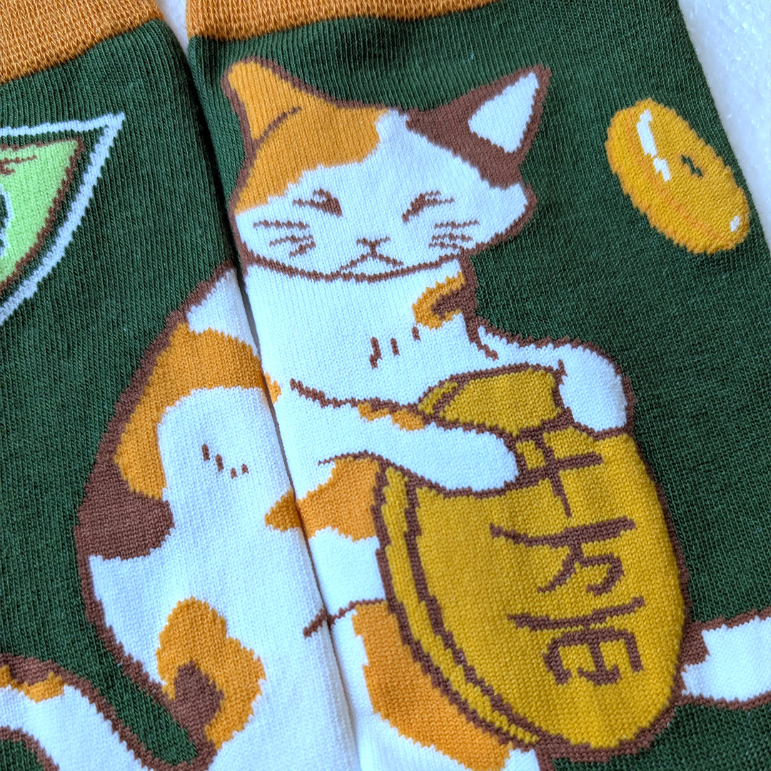 Cash Cat - Art Socks