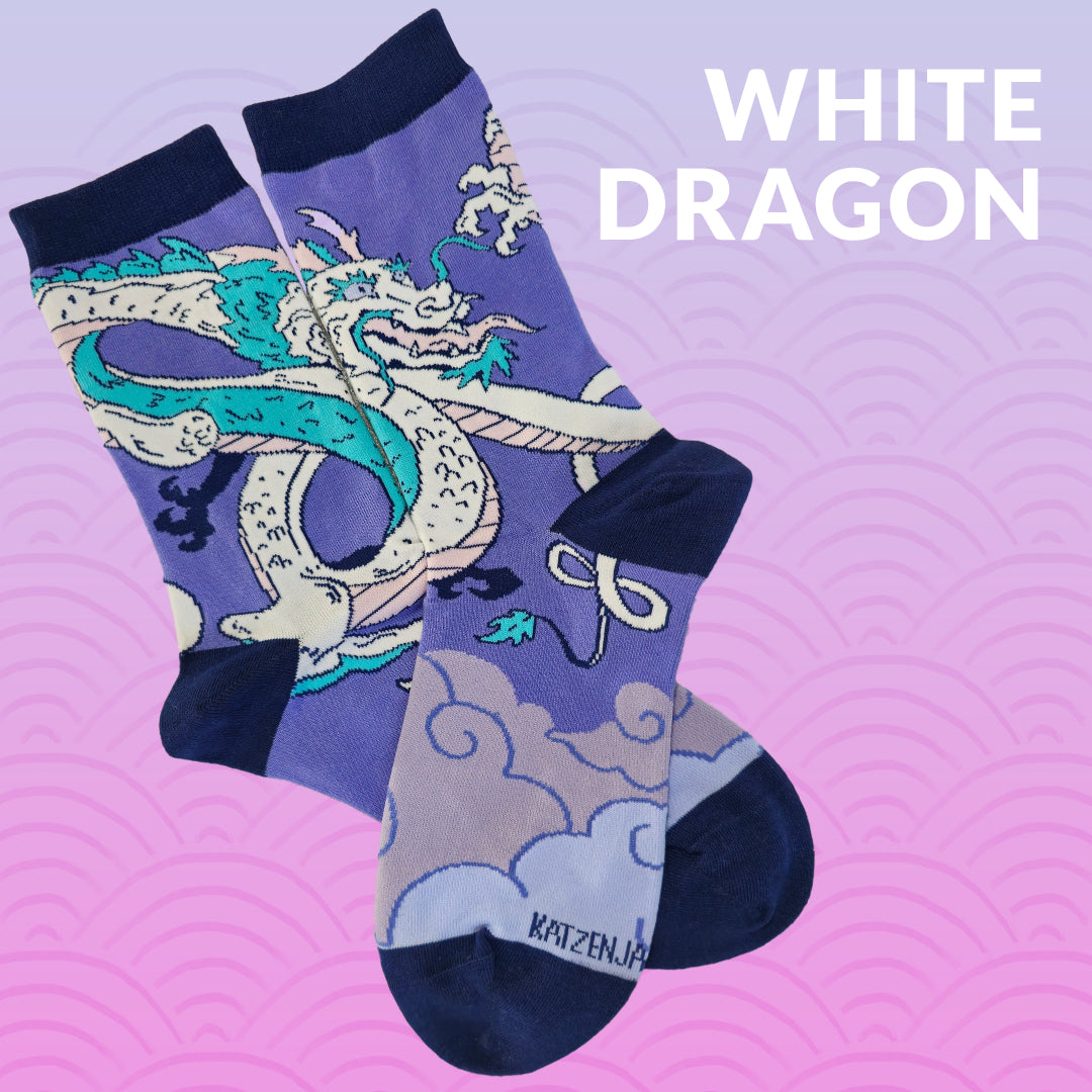 White Dragon - Art Socks