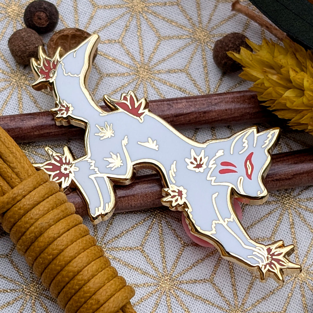 Maple and Ginkgo Foxes – Katzenjammerpins
