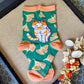Ginkgo Paws Green - Art Socks