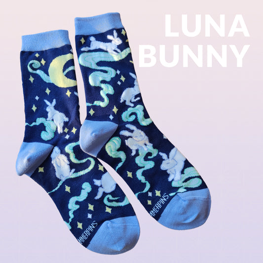 Luna Bunny - Art Socks