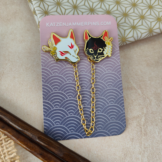 Kitsuneko Collar Pin Set