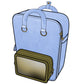 Ita Bag Backpack Pastel Blue + Front Pocket [PRE ORDER]