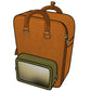 Ita Bag Backpack Mustard + Front Pocket [PRE ORDER]