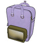 Ita Bag Backpack Purple + Front Pocket [PRE ORDER]