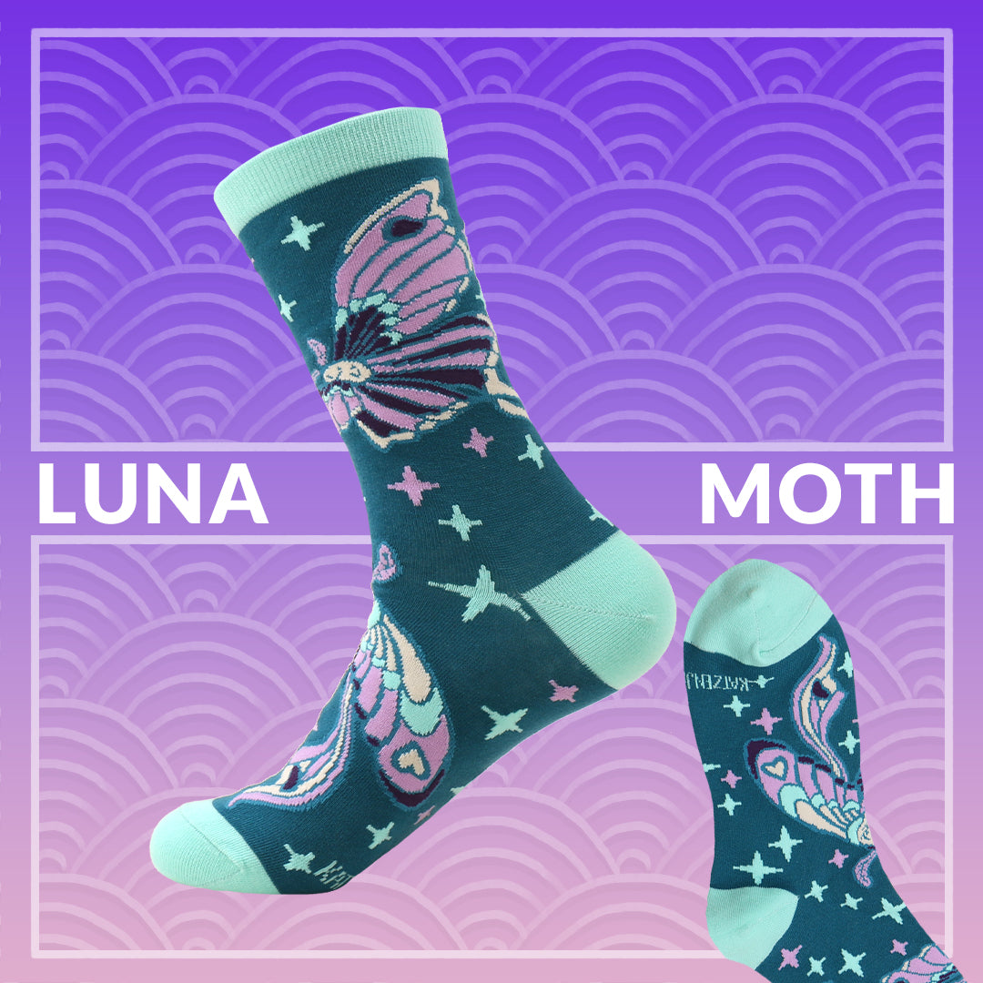 Luna Moth - Art Socks