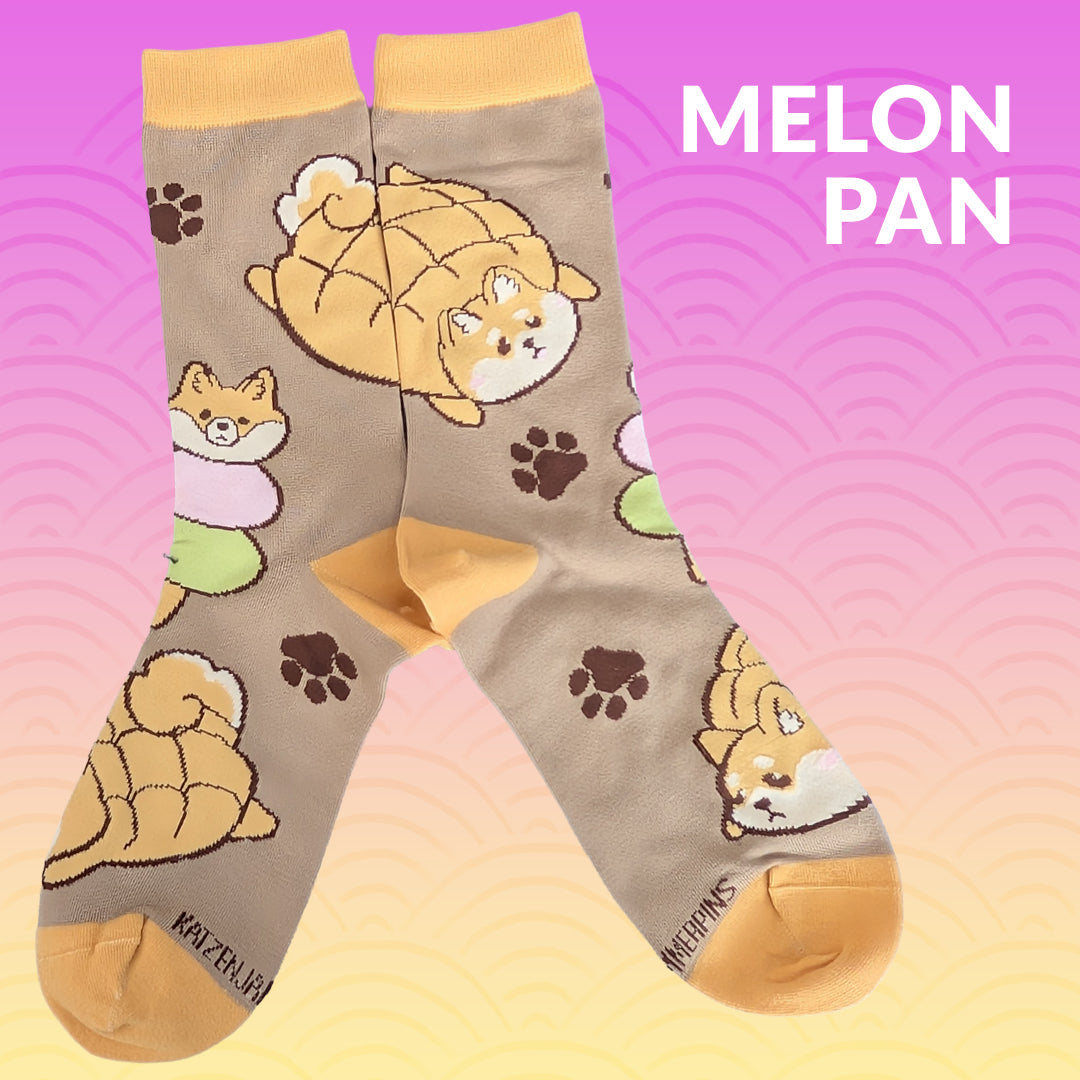 Melon Pan - Art Socks