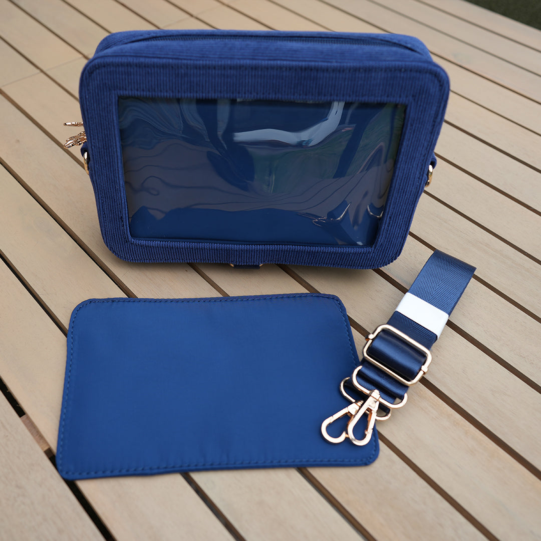 Ita Bag Backpack Midnight + Front Pocket [SILVER HARDWARE]