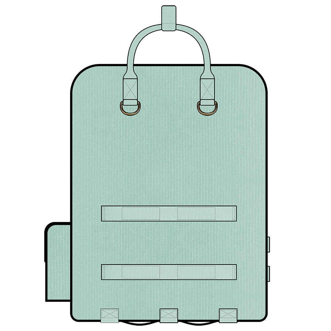 Ita Bag Backpack Mint + Front Pocket [PRE ORDER]