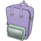 Ita Bag Backpack Purple + Front Pocket [PRE ORDER]