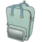 Ita Bag Backpack Mint + Front Pocket [PRE ORDER]