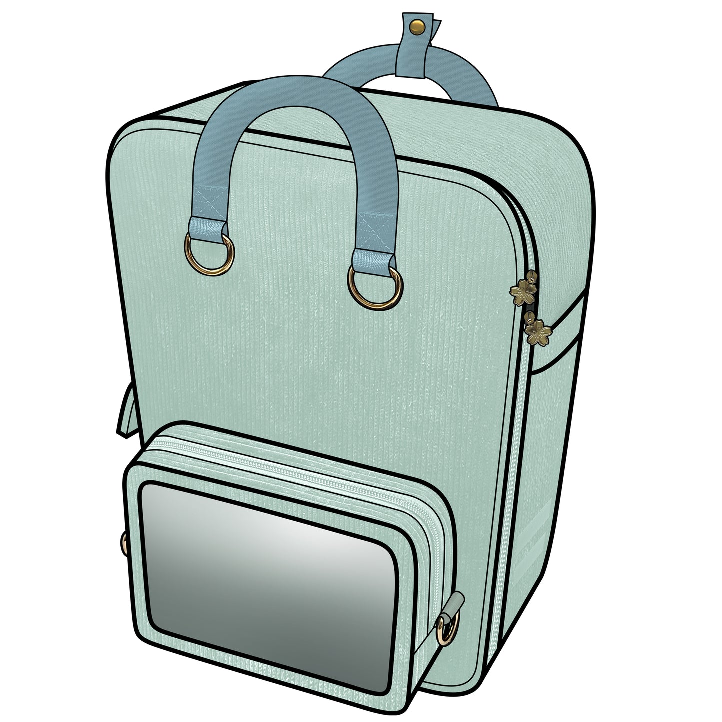 Ita Bag Backpack Mint + Front Pocket [PRE ORDER]