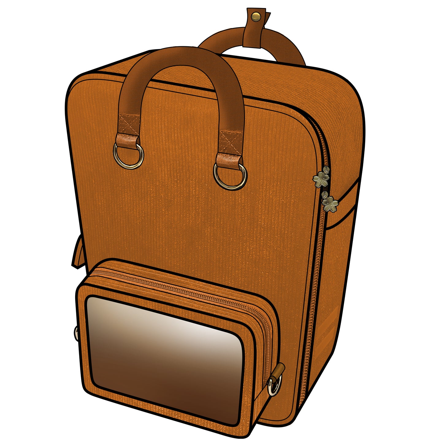 Ita Bag Backpack Mustard + Front Pocket [PRE ORDER]