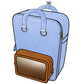 Ita Bag Backpack Pastel Blue + Front Pocket [PRE ORDER]