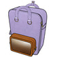 Ita Bag Backpack Purple + Front Pocket [PRE ORDER]