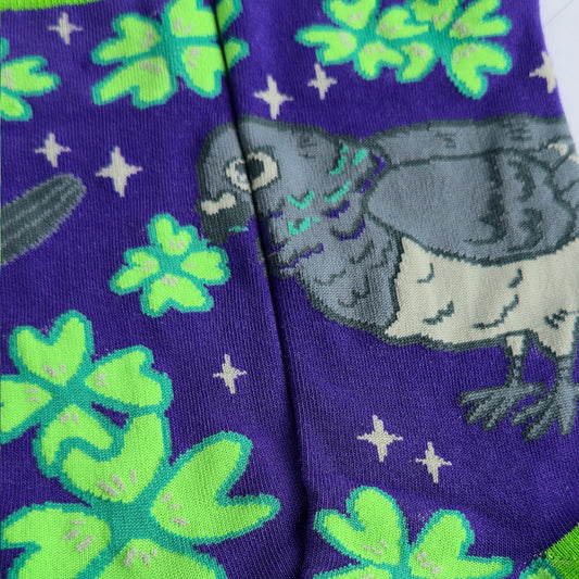 Lucky Pigeon - Art Socks