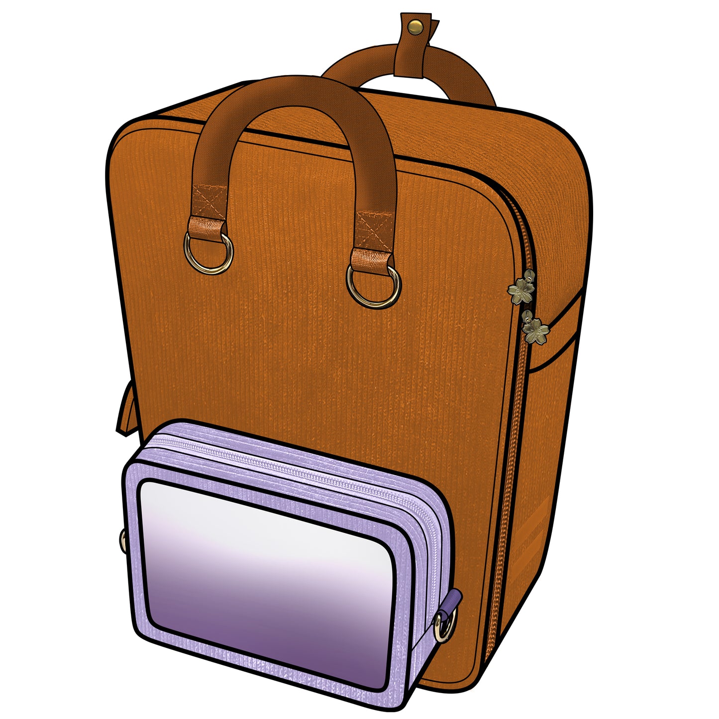 Ita Bag Backpack Mustard + Front Pocket [PRE ORDER]