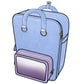 Ita Bag Backpack Pastel Blue + Front Pocket [PRE ORDER]