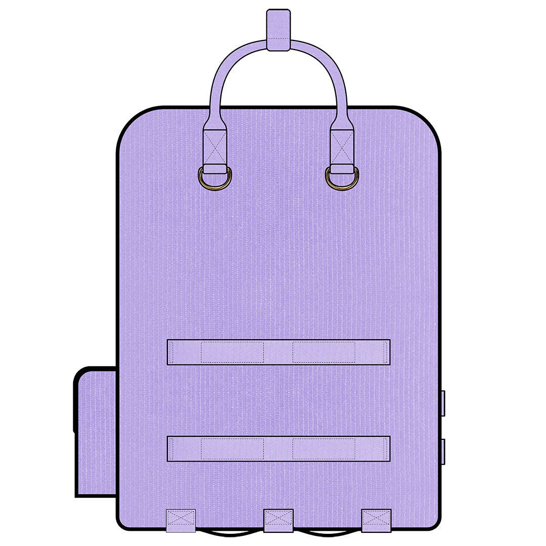 Ita Bag Backpack Purple + Front Pocket [PRE ORDER]
