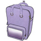 Ita Bag Backpack Purple + Front Pocket [PRE ORDER]