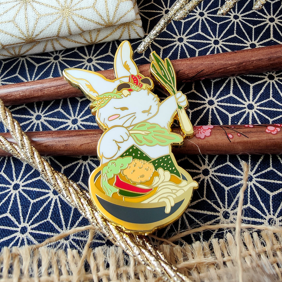 Rabbit Ramen Master - Hard Enamel Pin – Katzenjammerpins