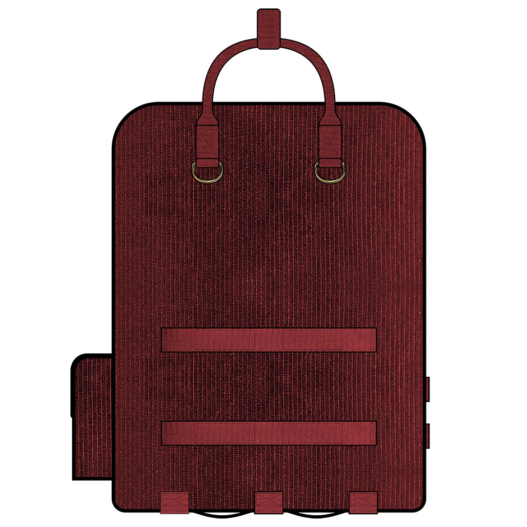 Ita Bag Backpack Red + Front Pocket [PRE ORDER]