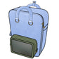 Ita Bag Backpack Pastel Blue + Front Pocket [PRE ORDER]