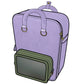 Ita Bag Backpack Purple + Front Pocket [PRE ORDER]