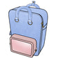 Ita Bag Backpack Pastel Blue + Front Pocket [PRE ORDER]