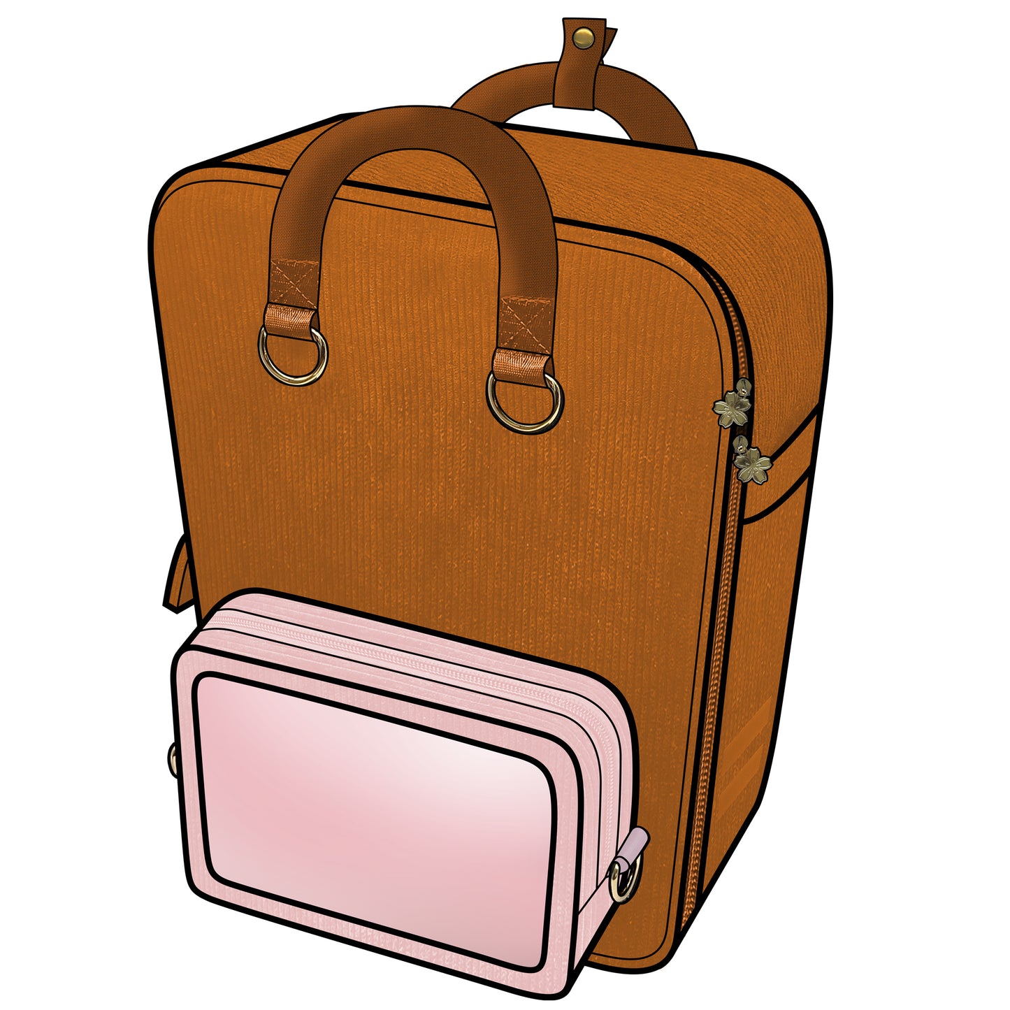 Ita Bag Backpack Mustard + Front Pocket [PRE ORDER]