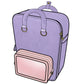 Ita Bag Backpack Purple + Front Pocket [PRE ORDER]