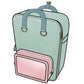 Ita Bag Backpack Mint + Front Pocket [PRE ORDER]