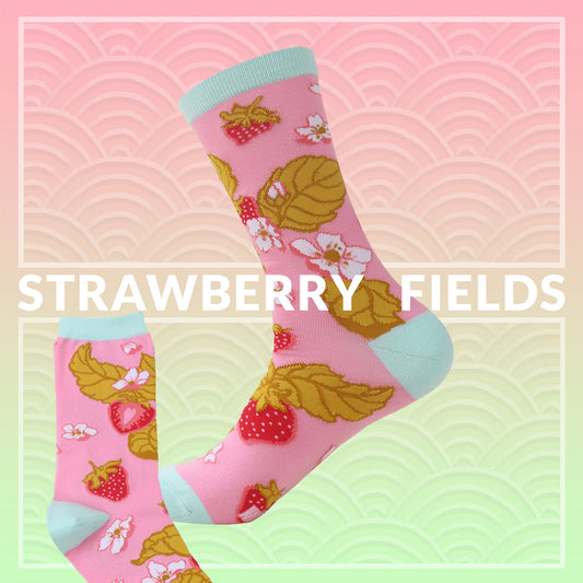 Strawberry Fields - Art Socks