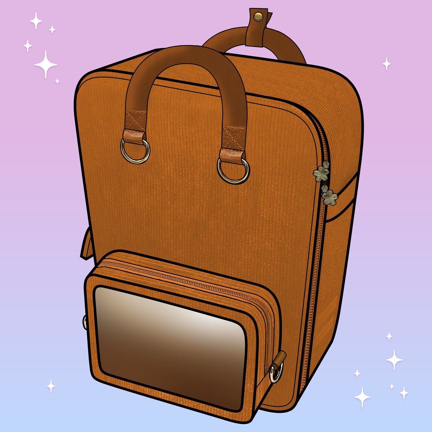 Ita Bag Backpack Mustard + Front Pocket [PRE ORDER]