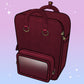 Ita Bag Backpack Red + Front Pocket [PRE ORDER]