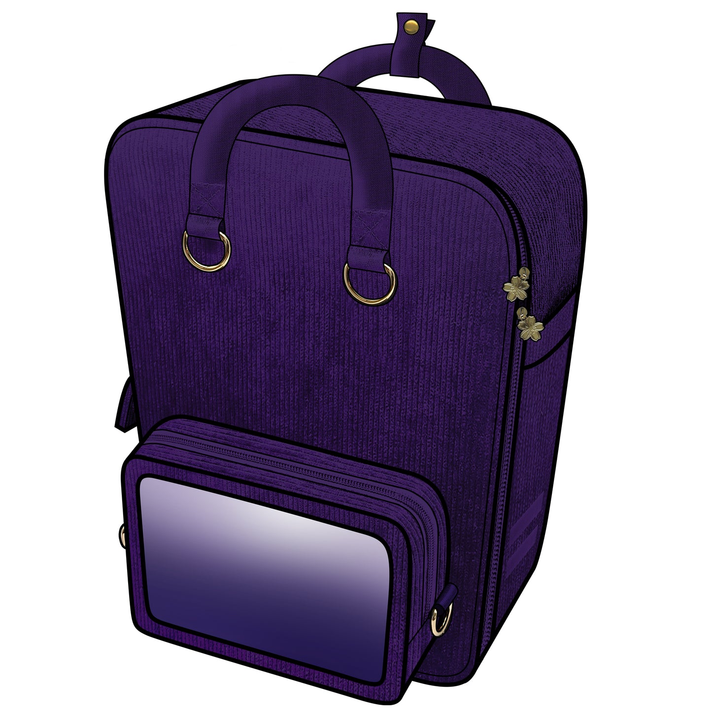 Ita Bag Backpack Violet + Front Pocket [PRE ORDER]