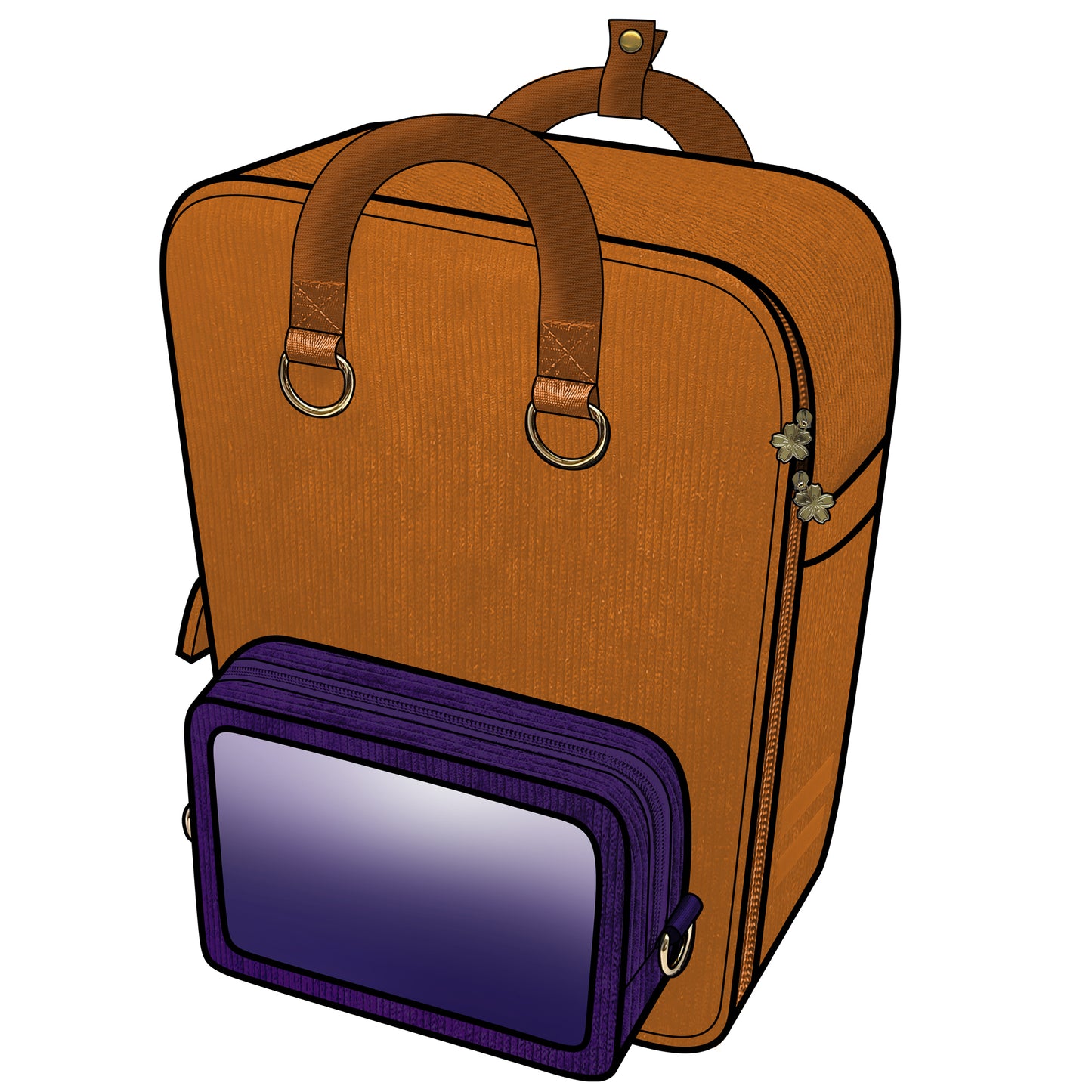Ita Bag Backpack Mustard + Front Pocket [PRE ORDER]