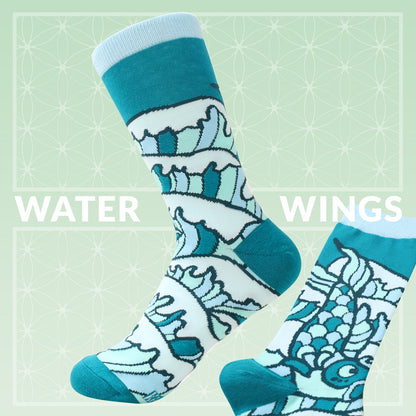 Water Wings - Art Socks