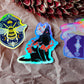 Holo Sticker Small - Catsune, Cleric's Book, Knight's Shield